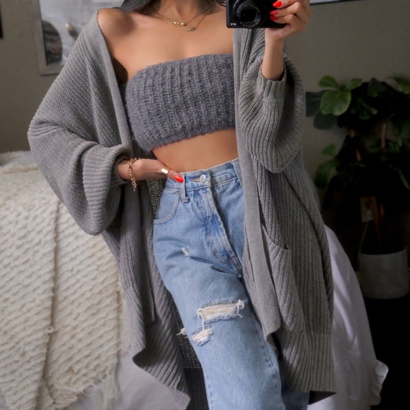 Urban Outfitters Sweaters - Urban Outfitters BDG Gray Knit Cardigan Sweater